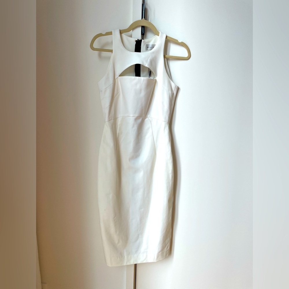 NWT Milly Cutout Sheath Dress with Full Length Back Zip size 0